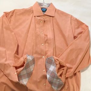 Thomas dean long sleeve casual checked shirt